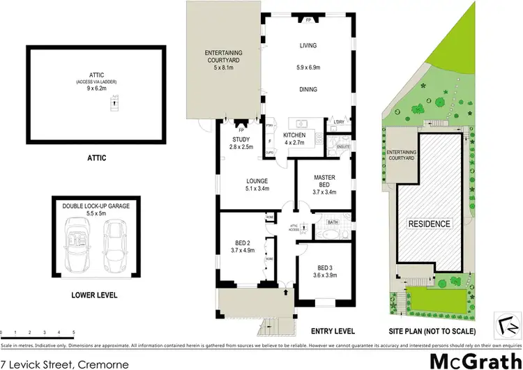 Floorplan of Homely house listing, 7 Levick Street, Cremorne NSW 2090