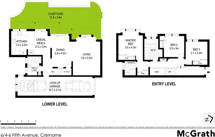 Floorplan of Homely townhouse listing, 6/4 Fifth Avenue, Cremorne NSW 2090