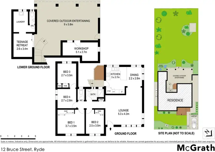 Floorplan of Homely house listing, 12 Bruce Street, Ryde NSW 2112