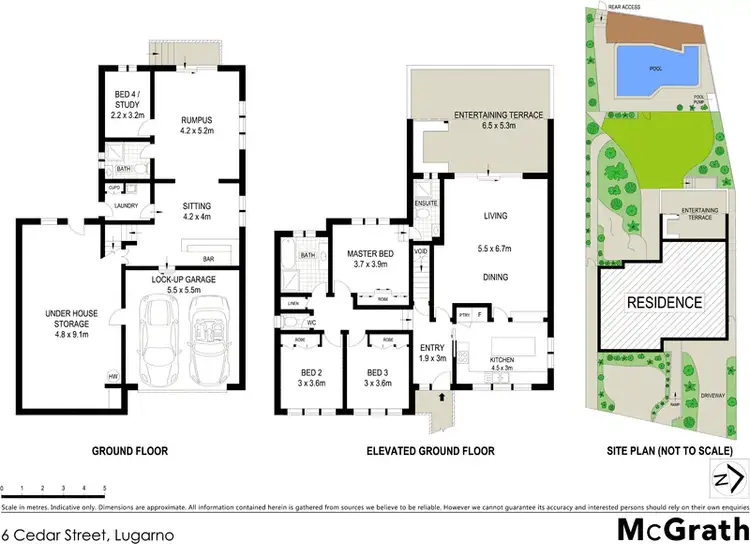 Floorplan of Homely house listing, 6 Cedar Street, Lugarno NSW 2210