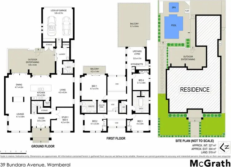 Floorplan of Homely house listing, 39 Bundara Avenue, Wamberal NSW 2260