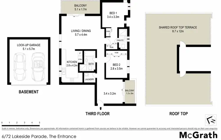Floorplan of Homely apartment listing, 6/72 Lakeside Parade, The Entrance NSW 2261