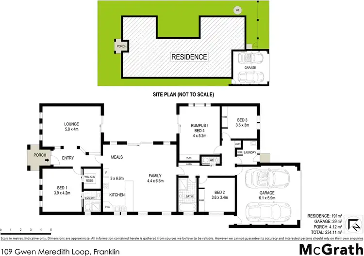 Floorplan of Homely house listing, 109 Gwen Meredith Loop, Franklin ACT 2913