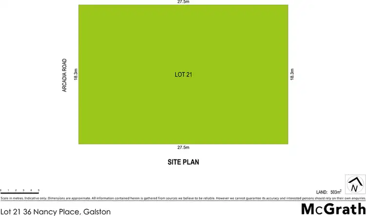 Floorplan of Homely land listing, Lot 21/36 Nancy Place, Galston NSW 2159