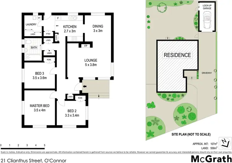 Floorplan of Homely house listing, 21 Clianthus Street, O'connor ACT 2602
