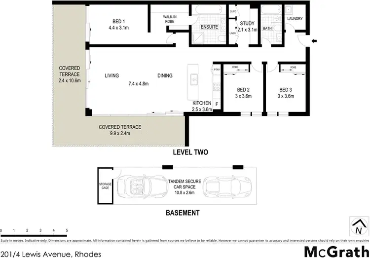 Floorplan of Homely apartment listing, 201/4 Lewis Avenue, Rhodes NSW 2138