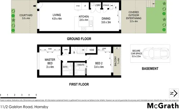 Floorplan of Homely apartment listing, 11/2 Galston Road, Hornsby NSW 2077