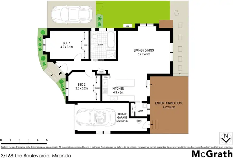 Floorplan of Homely villa listing, 3/168 The Boulevarde, Miranda NSW 2228