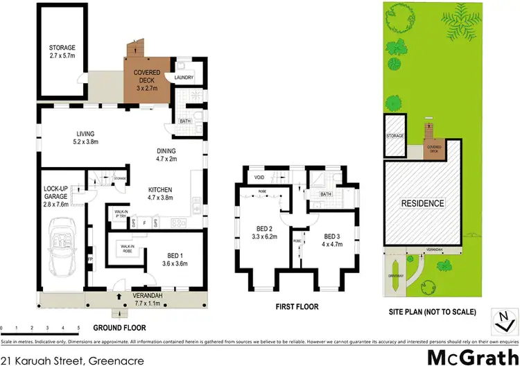 Floorplan of Homely house listing, 21 Karuah Street, Greenacre NSW 2190