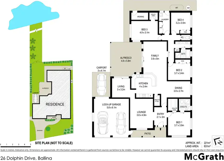 Floorplan of Homely house listing, 26 Dolphin Drive, Ballina NSW 2478