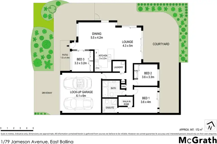 Floorplan of Homely villa listing, 1/79 Jameson Avenue, East Ballina NSW 2478