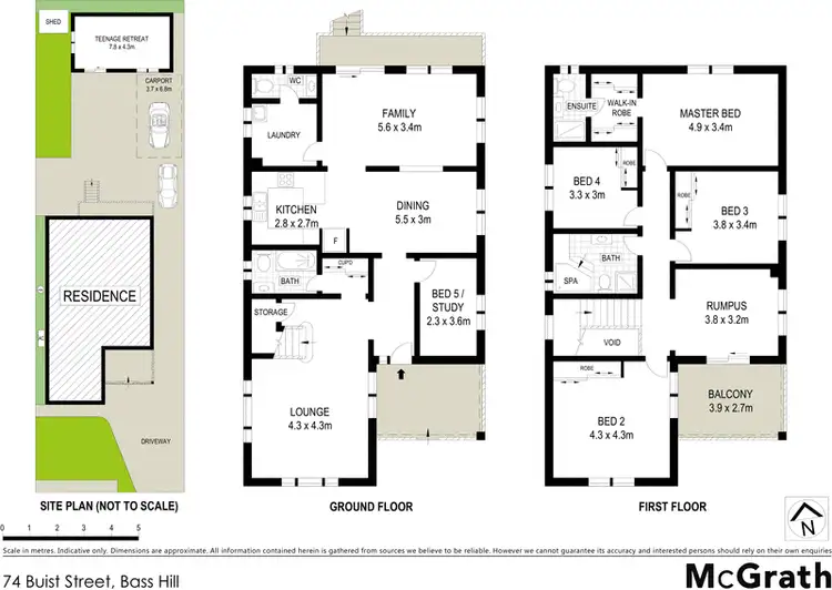 Floorplan of Homely house listing, 74 Buist Street, Bass Hill NSW 2197