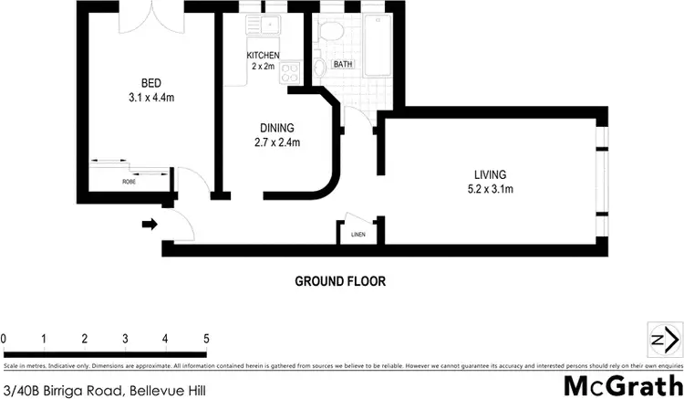 Floorplan of Homely apartment listing, 3/40B Birriga Road, Bellevue Hill NSW 2023