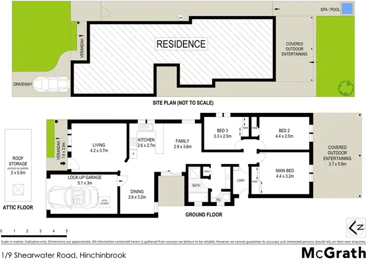 Floorplan of Homely townhouse listing, 1/9 Shearwater Road, Hinchinbrook NSW 2168