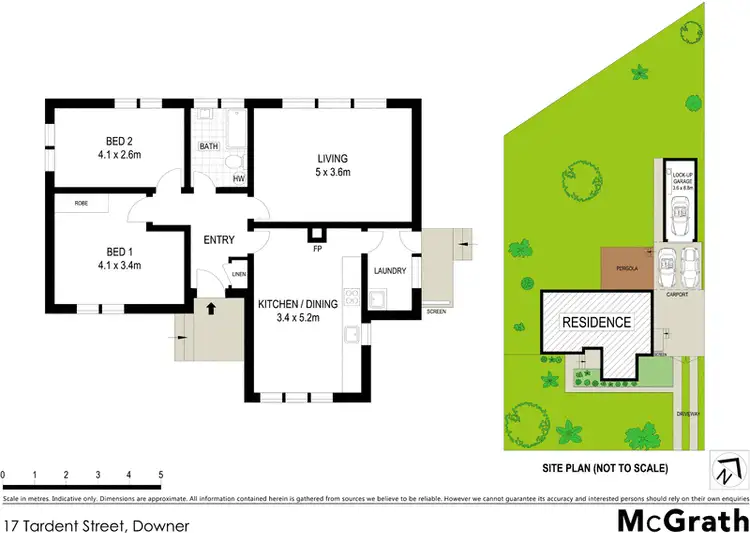 Floorplan of Homely house listing, 17 Tardent Street, Downer ACT 2602