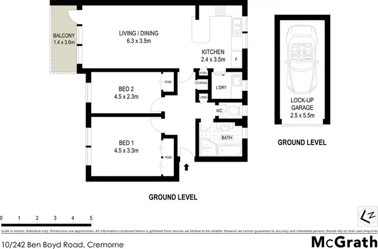 Floorplan of Homely apartment listing, 10/242 Ben Boyd Road, Cremorne NSW 2090