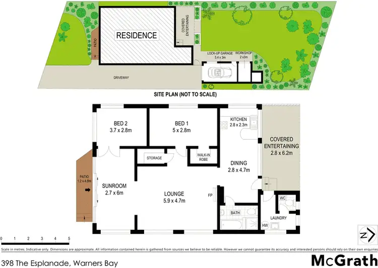 Floorplan of Homely house listing, 398 The Esplanade, Warners Bay NSW 2282