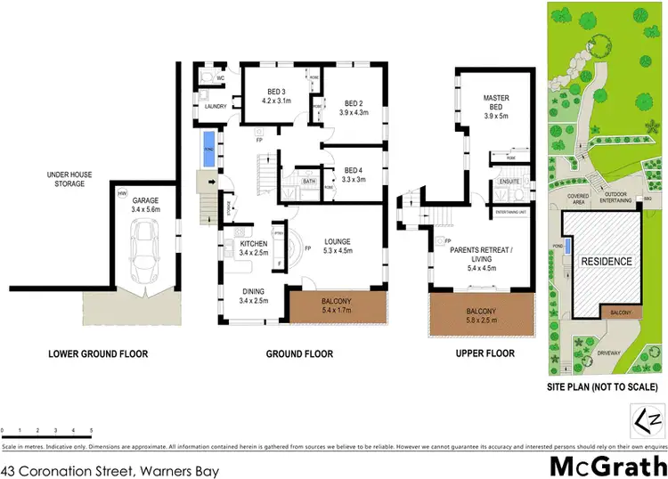 Floorplan of Homely house listing, 43 Coronation Street, Warners Bay NSW 2282