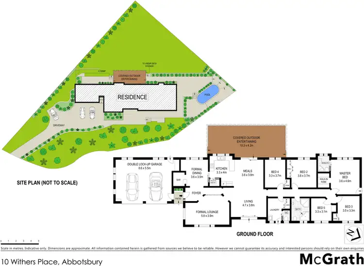 Floorplan of Homely house listing, 10 Withers Place, Abbotsbury NSW 2176