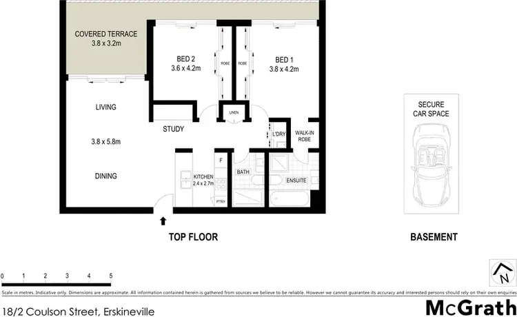 Floorplan of Homely apartment listing, 18/2 Coulson Street, Erskineville NSW 2043