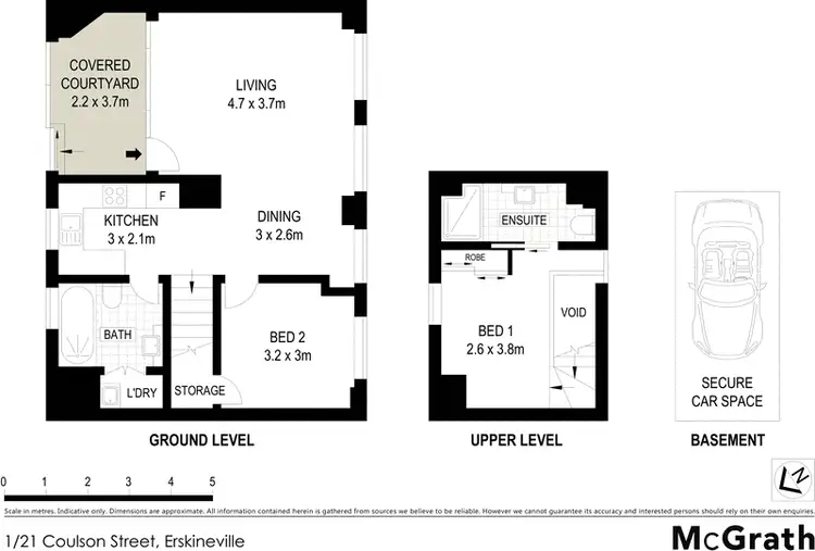 Floorplan of Homely apartment listing, 1/21 Coulson Street, Erskineville NSW 2043