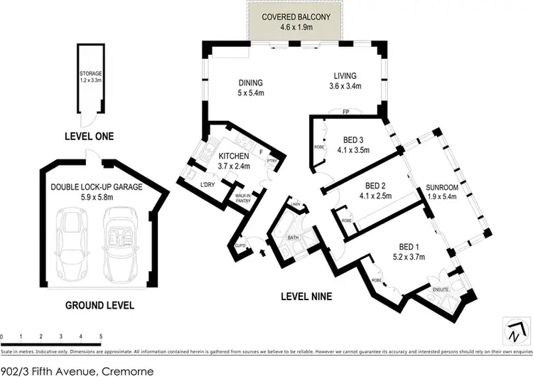 Floorplan of Homely apartment listing, 902/3 Fifth Avenue, Cremorne NSW 2090
