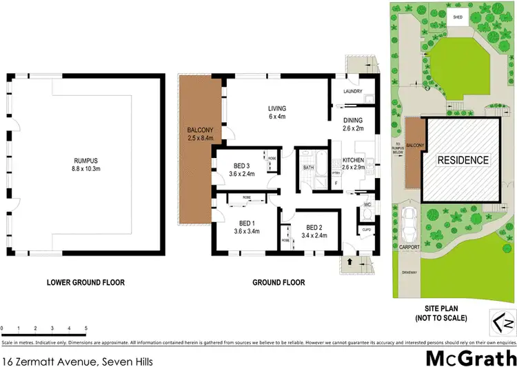 Floorplan of Homely house listing, 16 Zermatt Avenue, Seven Hills NSW 2147