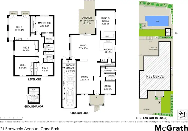 Floorplan of Homely house listing, 21 Benwerrin Avenue, Carss Park NSW 2221