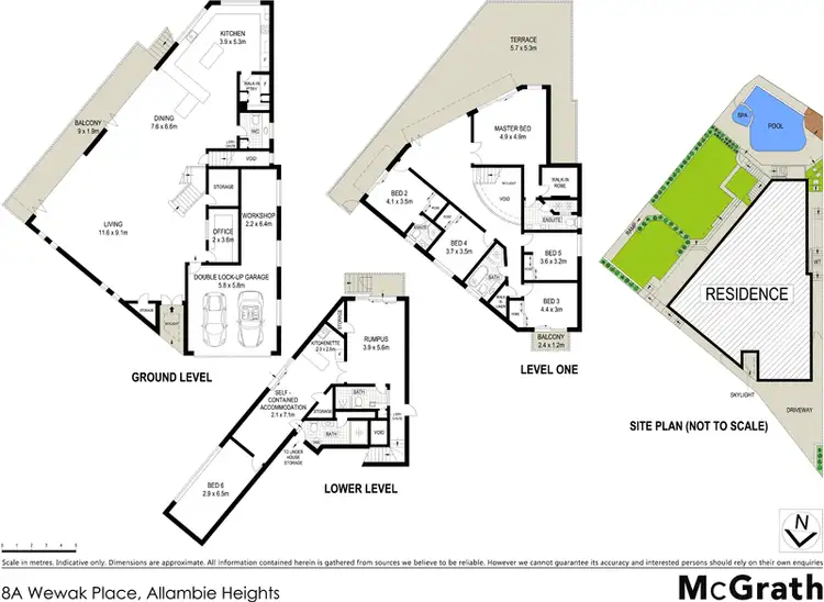 Floorplan of Homely house listing, 8A Wewak Place, Allambie Heights NSW 2100