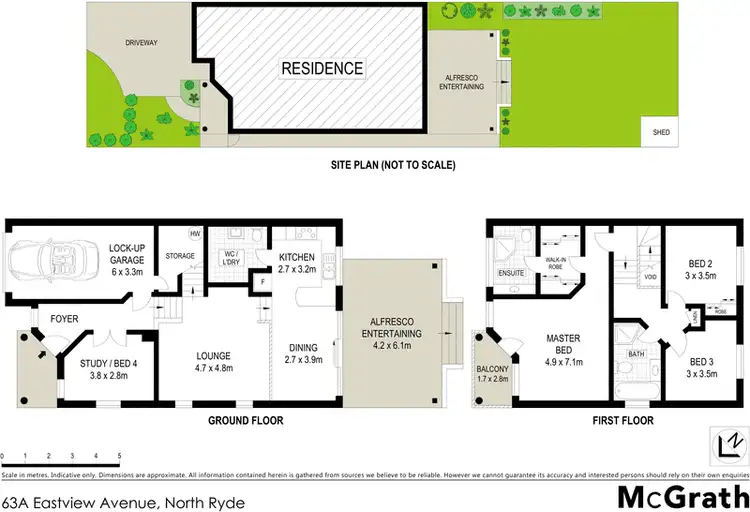 Floorplan of Homely house listing, 63A Eastview Avenue, North Ryde NSW 2113