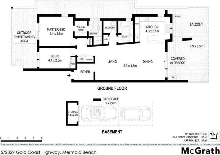 Floorplan of Homely apartment listing, 5/2329 Gold Coast Highway, Mermaid Beach QLD 4218
