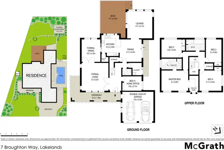 Floorplan of Homely house listing, 7 Broughton Way, Lakelands NSW 2282