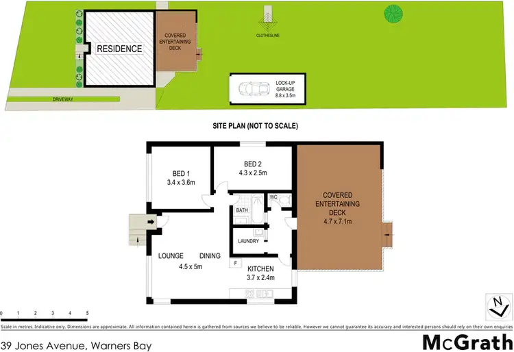 Floorplan of Homely house listing, 39 Jones Avenue, Warners Bay NSW 2282
