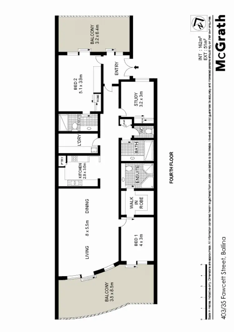 Floorplan of Homely apartment listing, 403/35 Fawcett Street, Ballina NSW 2478
