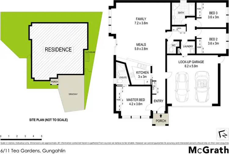 Floorplan of Homely townhouse listing, 6/11 Tea Gardens, Gungahlin ACT 2912