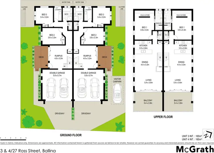Floorplan of Homely townhouse listing, 3/27 Ross Street, Ballina NSW 2478