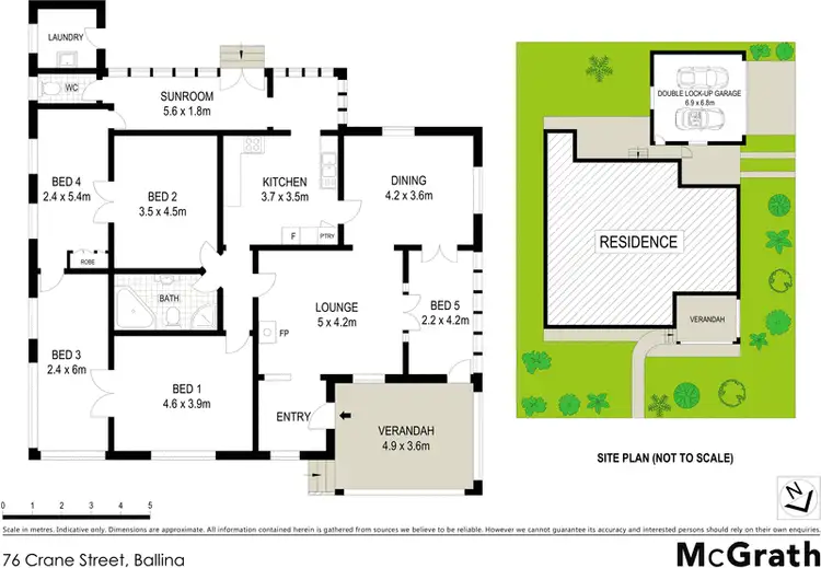 Floorplan of Homely house listing, 76 Crane Street, Ballina NSW 2478