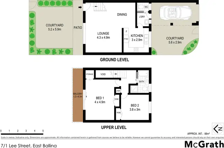 Floorplan of Homely townhouse listing, 7/1 Lee Street, East Ballina NSW 2478