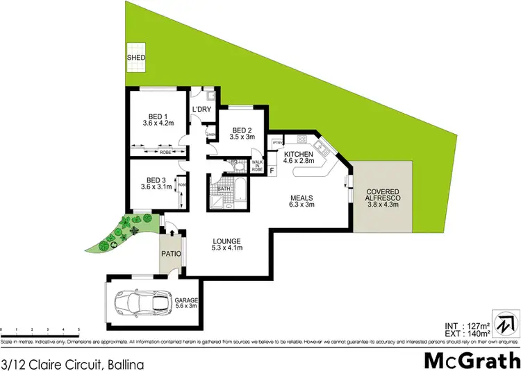 Floorplan of Homely villa listing, 3/12 Claire Circuit, Ballina NSW 2478