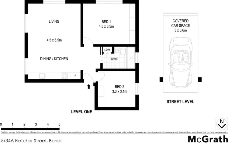 Floorplan of Homely apartment listing, 5/34A Fletcher Street, Bondi NSW 2026