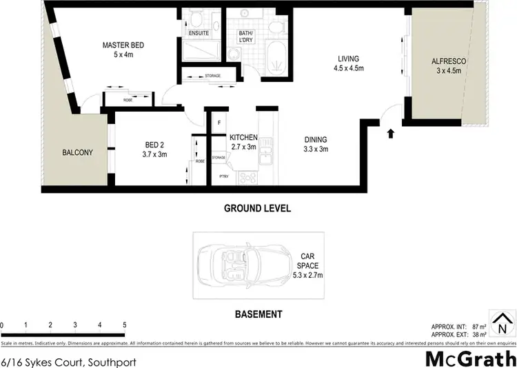 Floorplan of Homely apartment listing, 6/16 Sykes Court, Southport QLD 4215