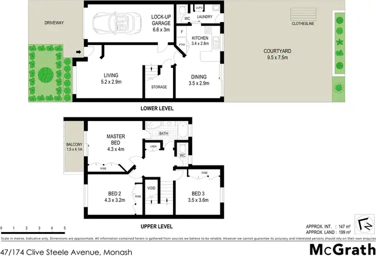 Floorplan of Homely townhouse listing, 47/174 Clive Steele Avenue, Monash ACT 2904