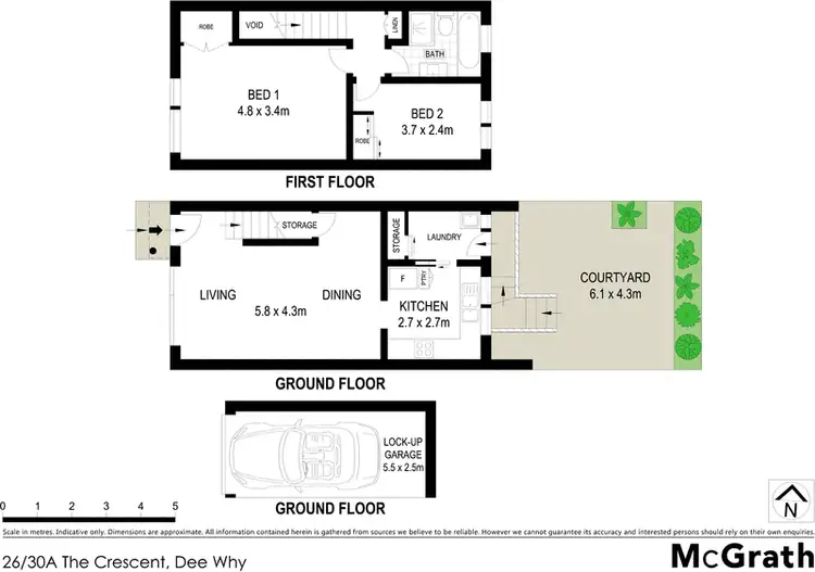 Floorplan of Homely apartment listing, 26/30A The Crescent, Dee Why NSW 2099