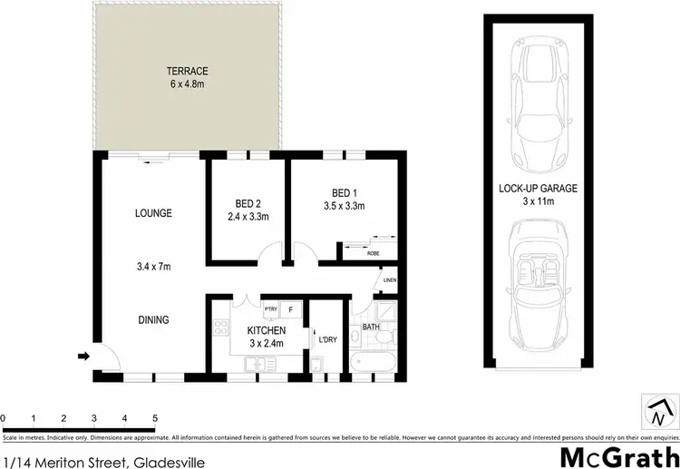 Floorplan of Homely apartment listing, 1/14 Meriton Street, Gladesville NSW 2111