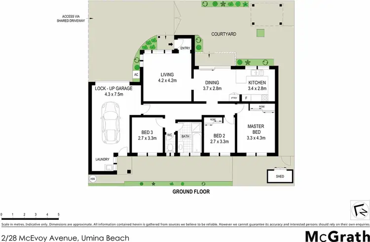 Floorplan of Homely villa listing, 2/28 McEvoy Avenue, Umina Beach NSW 2257