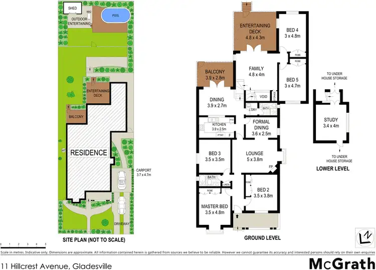 Floorplan of Homely house listing, 11 Hillcrest Avenue, Gladesville NSW 2111
