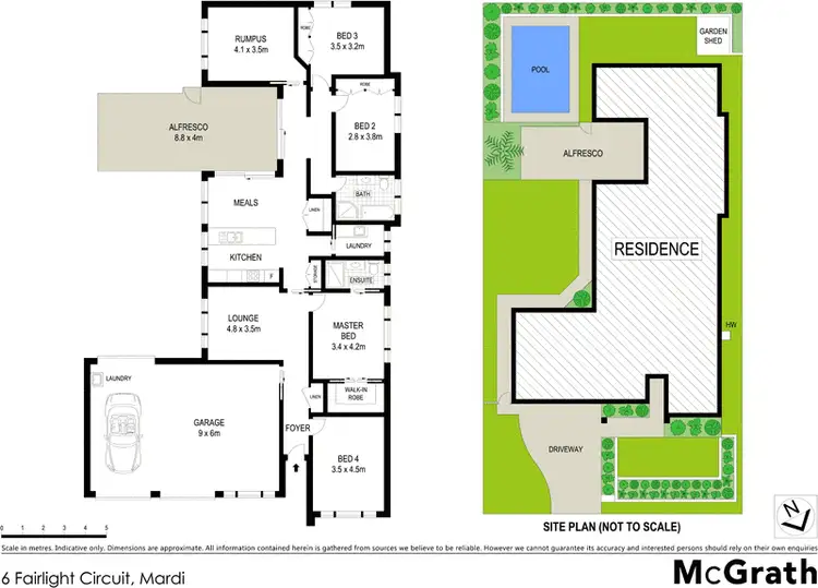 Floorplan of Homely house listing, 6 Fairlight Circuit, Mardi NSW 2259
