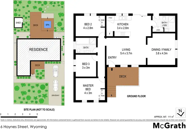 Floorplan of Homely house listing, 6 Haynes Street, Wyoming NSW 2250