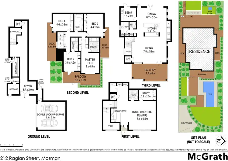 Floorplan of Homely house listing, 212 Raglan Street, Mosman NSW 2088