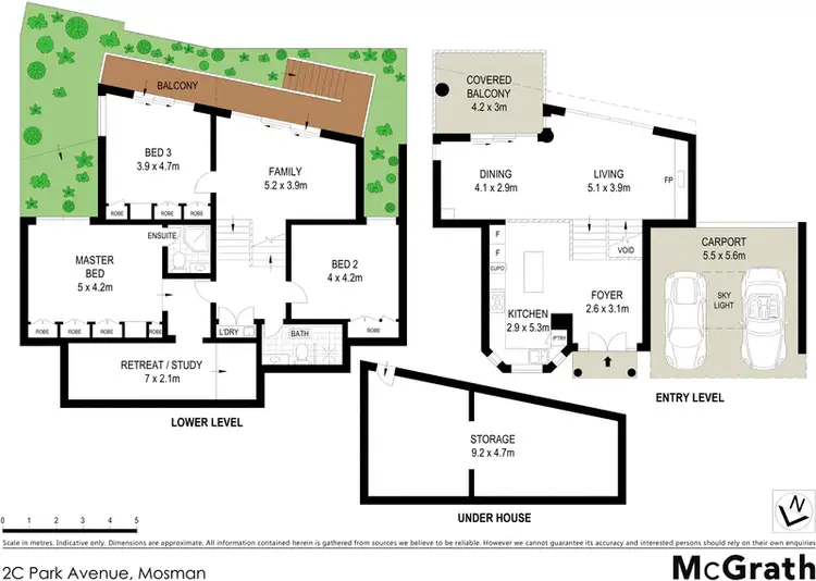 Floorplan of Homely townhouse listing, 2C Park Avenue, Mosman NSW 2088